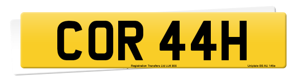 Registration number COR 44H